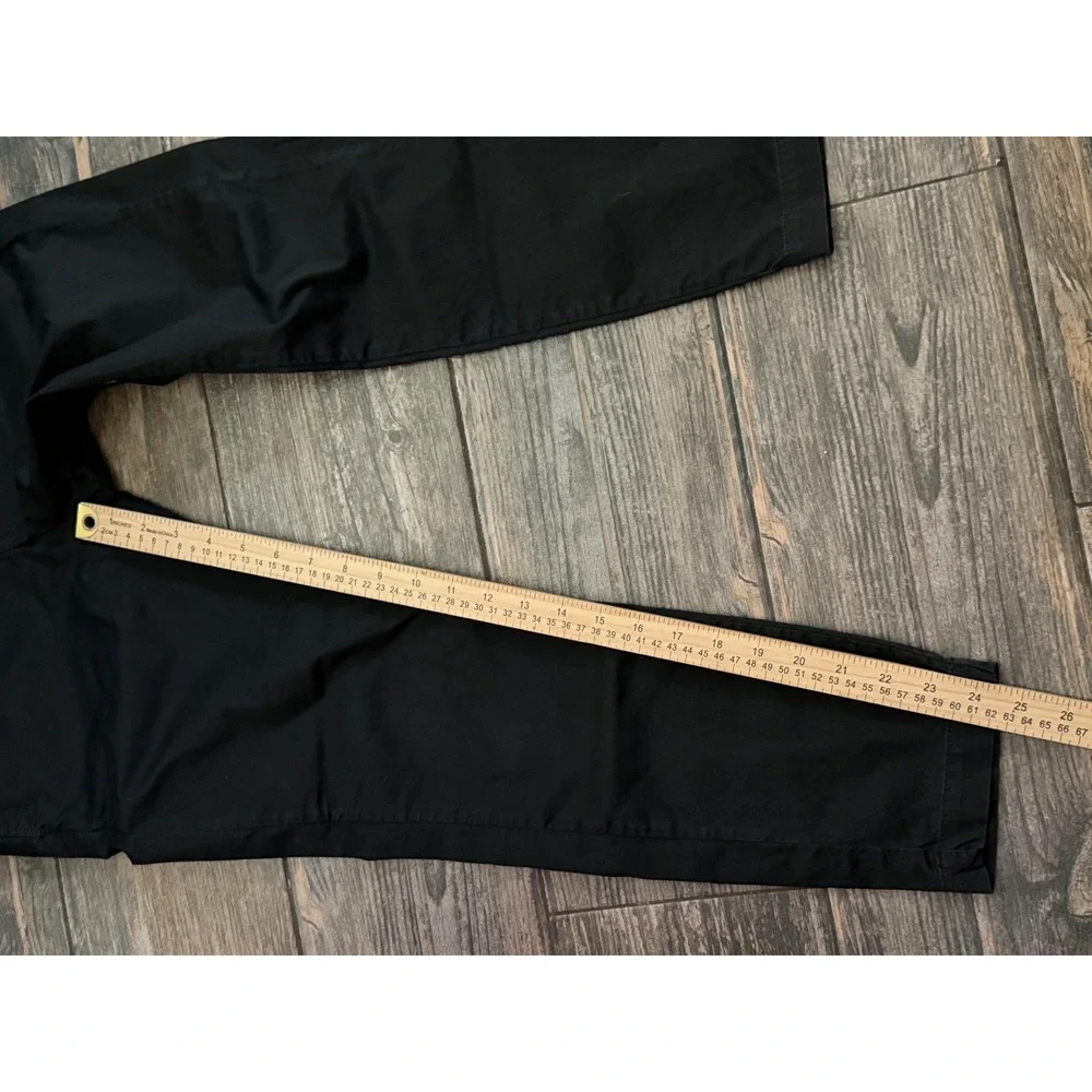 Nili Lotan Black Cotton Slim Fit Crop Chino Trousers Pants Size 2 USA 2609988‎